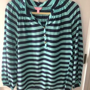 Lilly Pulitzer Elsa Striped Blouse